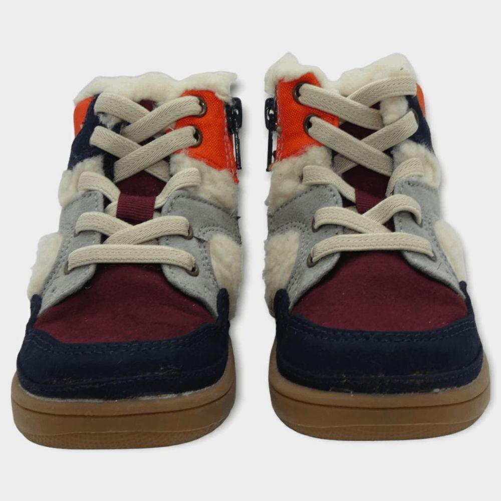 Gap Baby Sherpa Color Block High Top Sneakers Size 8 - Picture 5 of 9
